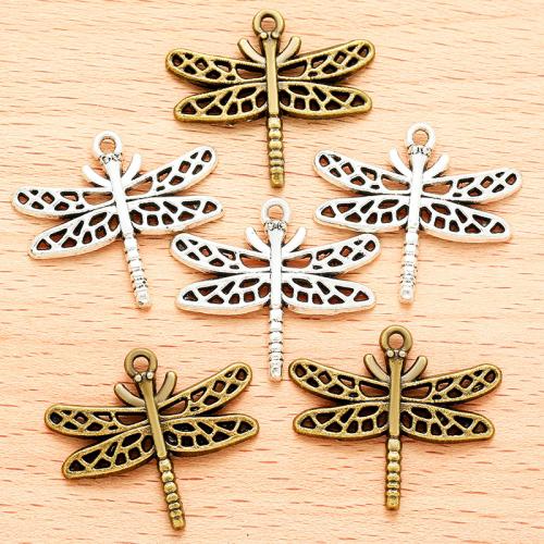 Zinc Alloy Animal Pendants Dragonfly plated DIY Sold By Bag