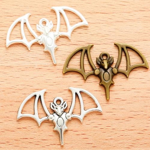 Tibetan Style Animal Pendants, Bat, plated, DIY, more colors for choice, 33x22mm, 100PCs/Bag, Sold By Bag