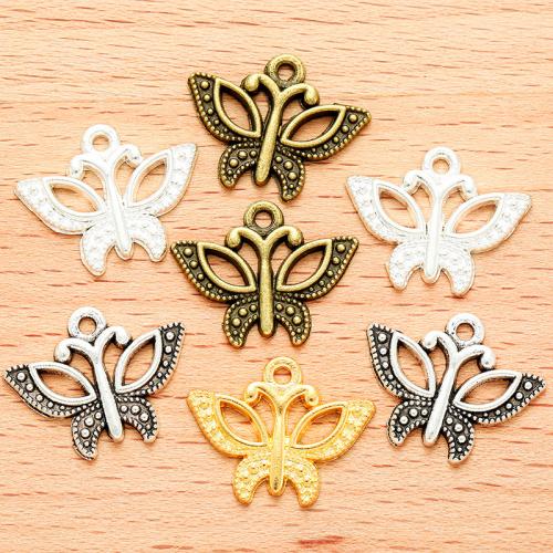 Zinc Alloy Animal Pendants Butterfly plated DIY Sold By Bag