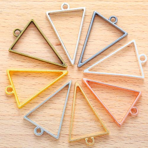 Pendentifs en alliage de zinc, triangle, Placage, DIY, plus de couleurs à choisir, 39x25mm, 100PC/sac, Vendu par sac