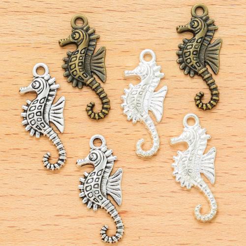 Tibetan Style Animal Pendants, Seahorse, plated, DIY, more colors for choice, 29x12mm, 100PCs/Bag, Sold By Bag