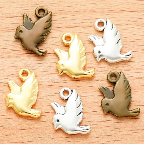 Zinc Alloy Animal Pendants Bird plated DIY Sold By Bag