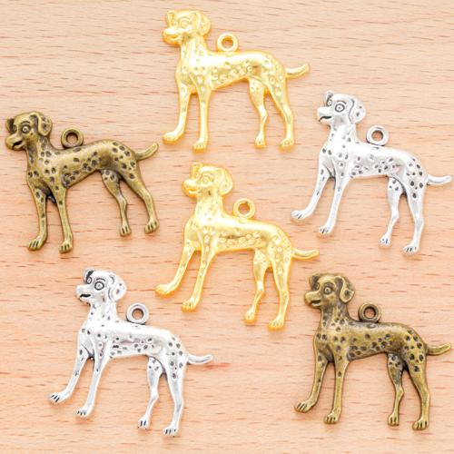 Colgantes Animales de Aleación de Zinc, Perro, chapado, Bricolaje, más colores para la opción, 29x28mm, 100PCs/Bolsa, Vendido por Bolsa