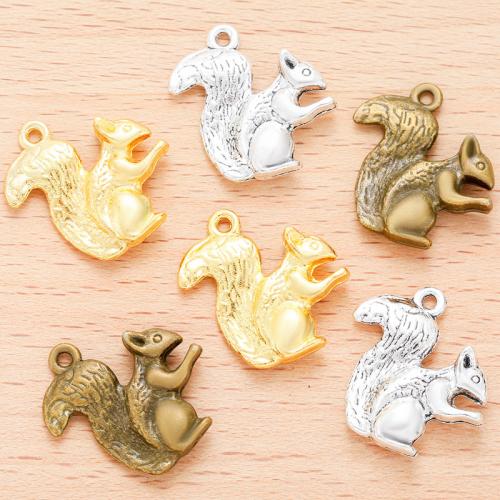 Tibetan Style Animal Pendants, Squirrel, plated, DIY, more colors for choice, 21x18mm, 100PCs/Bag, Sold By Bag