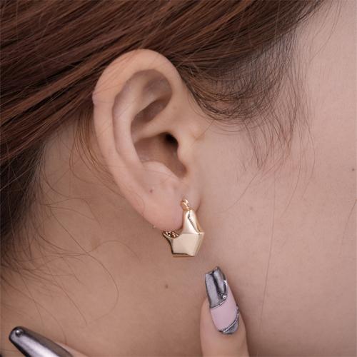 Laiton Leverback boucle d'oreille, Placage, bijoux de mode, plus de couleurs à choisir, protéger l'environnement, sans nickel, plomb et cadmium, 15x17mm, Vendu par paire