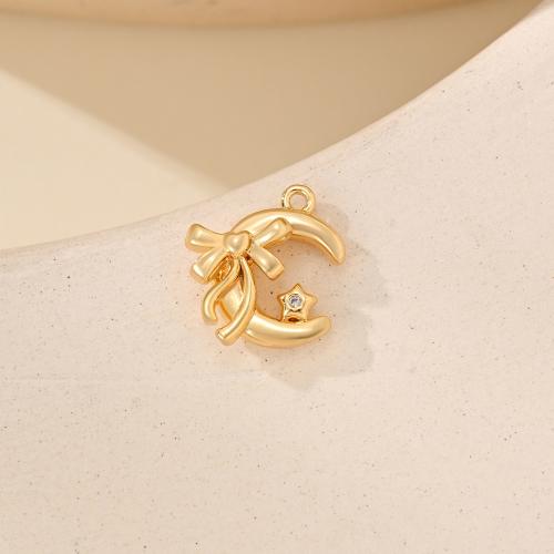 Cubic Zirconia Micro Pave Brass Pendant plated DIY & micro pave cubic zirconia Sold By PC