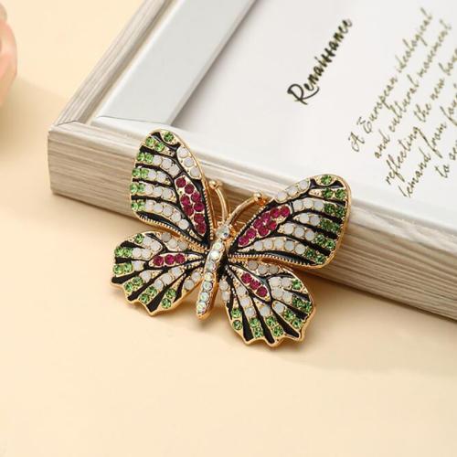 Zinc Alloy Brooches plated for woman & with rhinestone Sold By PC