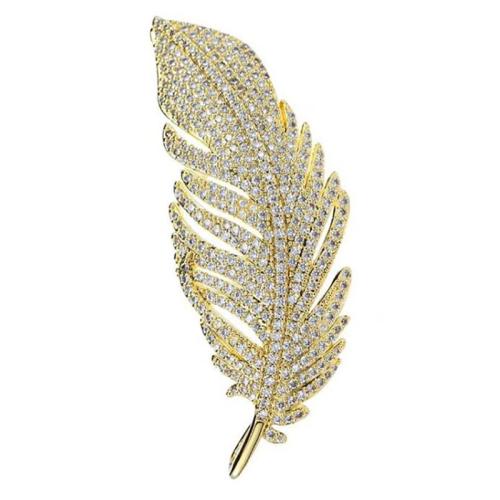 Broches en alliage de zinc, Placage, pour femme & avec strass, plus de couleurs à choisir, 62x26mm, Vendu par PC