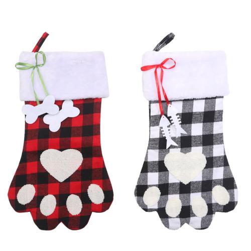 Plush Christmas Hanging Ornaments with Felt & Non-woven Fabrics Socks Sold By PC