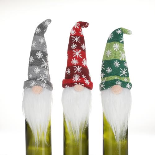 Cloth Christmas  Beverage Bottle Decoration, more colors for choice, 360x120mm, Sold By PC