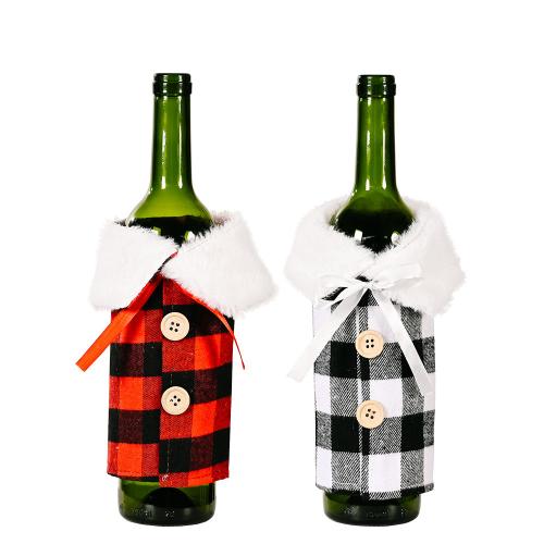 Cloth Christmas  Beverage Bottle Decoration, more colors for choice, 200x150mm, Sold By PC