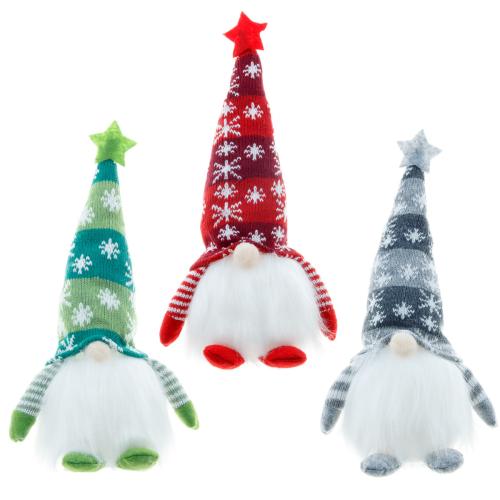 Knitted Fabric Christmas Doll, lightening & without battery, more colors for choice, 150x120x300mm, Sold By PC