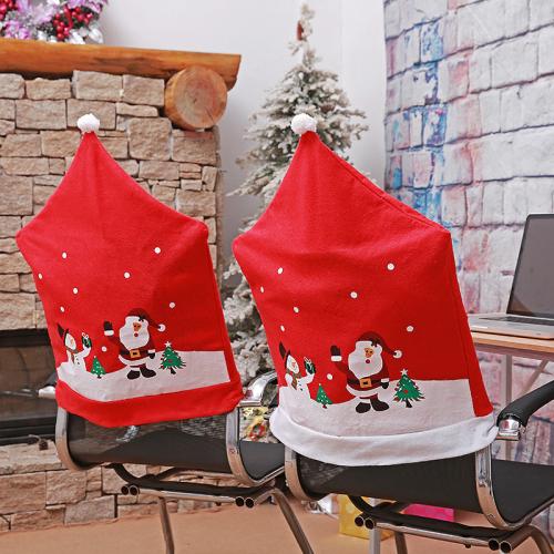 Cloth Christmas Chair Cover, different designs for choice, 600x500mm, Sold By PC