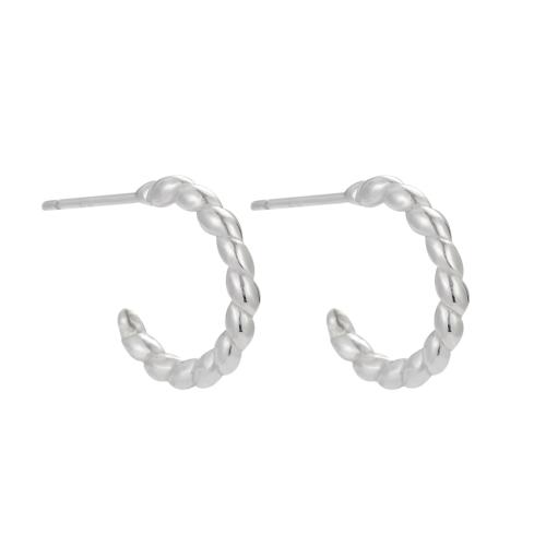 Boucle d'oreille bijoux en argent sterling, Argent sterling 925, bijoux de mode & pour femme, 14.90mm, Vendu par paire