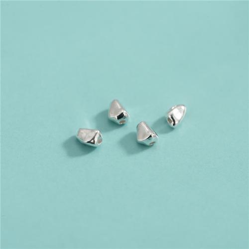 925 Sterling Silver Beads, DIY, 2x3.40mm, Hole:Approx 0.5mm, Sold By PC