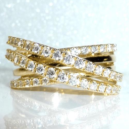 Cubic Zirconia Micro Pave Brass Ring & micro pave cubic zirconia & for woman Sold By PC