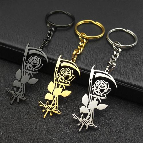 Stainless Steel Key Clasp, 304 Stainless Steel, fashion jewelry & Unisex & hollow, more colors for choice, Sold By PC