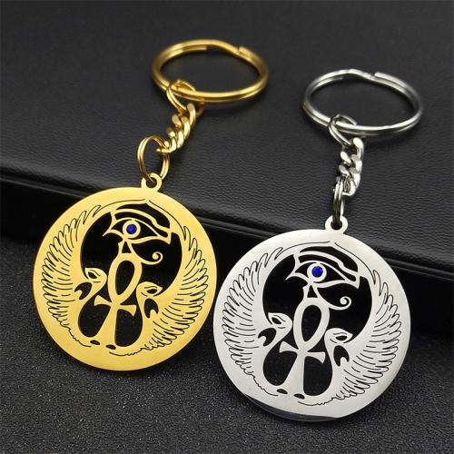 Stainless Steel Key Clasp, 304 Stainless Steel, Round, fashion jewelry & Unisex, more colors for choice, Sold By PC