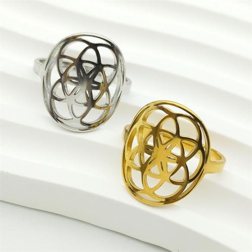 Stainless Steel Finger Ring, 304 Stainless Steel, fashion jewelry & Unisex & hollow, more colors for choice, Sold By PC