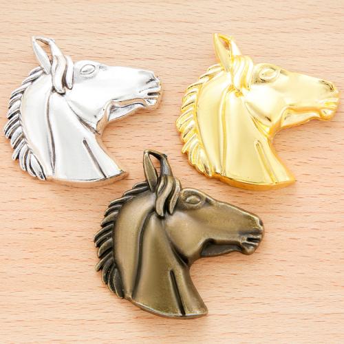 Zinc Alloy Animal Pendants Horse plated DIY Sold By Bag