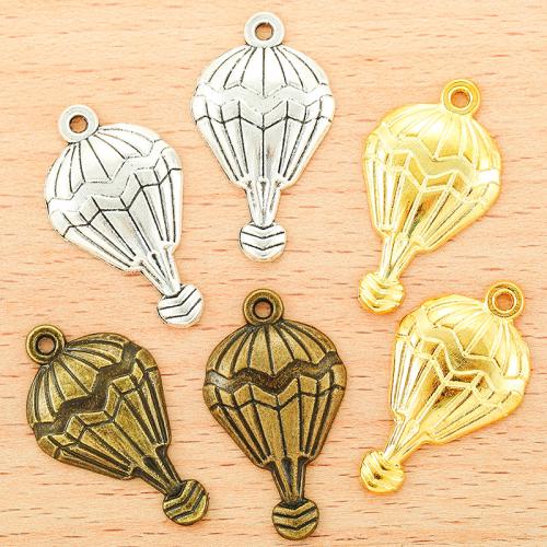 Zinc Alloy Pendler, Hot Balloon, forgyldt, du kan DIY, flere farver til valg, 29x17mm, 100pc'er/Bag, Solgt af Bag