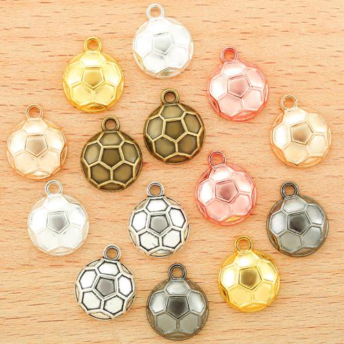 Zinc Alloy Pendants Football plated DIY Sold By Bag