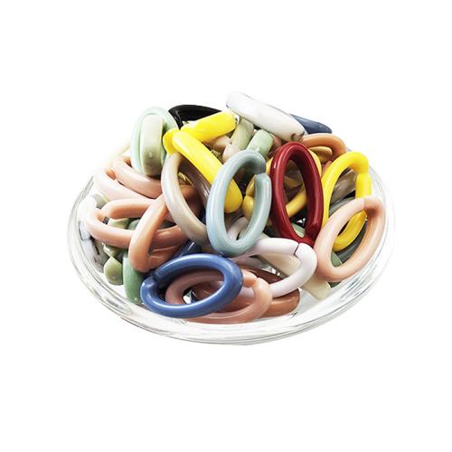 Acrylic Linking Ring, DIY, more colors for choice, 19x35mm, Approx 263PCs/Bag, Sold By Bag