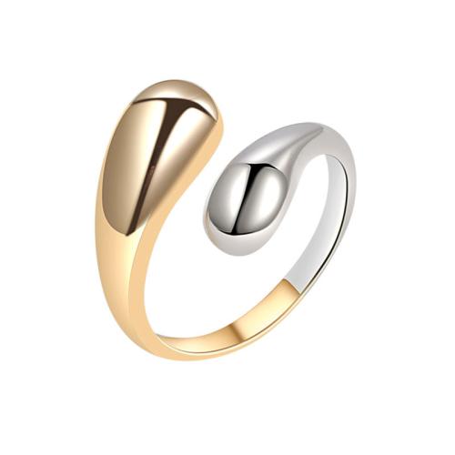 Brass Finger Ring, plated, for woman, platinum color, Sold By PC