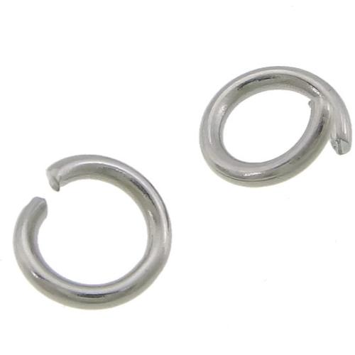 Edelstahl Geschlossener Ring, 304 Edelstahl, originale Farbe, 6x1mm, ca. 10000PCs/Tasche, verkauft von Tasche