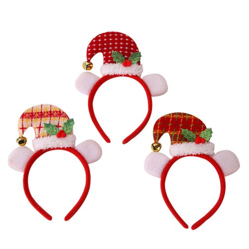 Napped Fabric Hair Band, with Sponge, Christmas Design, more colors for choice, 220x170mm, Sold By PC