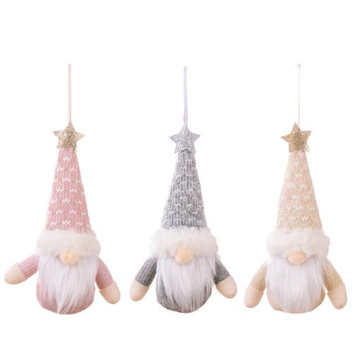 Knitted Fabric Christmas Hanging Ornaments, more colors for choice, 200x60mm, Sold By PC