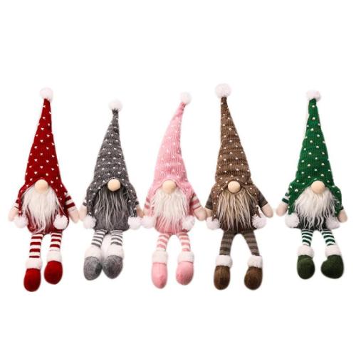 Knitted Fabric Christmas Hanging Ornaments with Non-woven Fabrics lightening Sold By PC