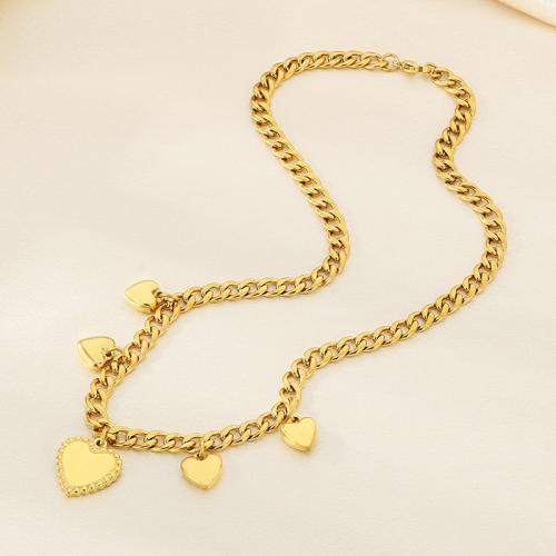 Stainless Steel Jewelry Necklace 304 Stainless Steel fashion jewelry & for woman Length Approx 45 cm Sold By PC