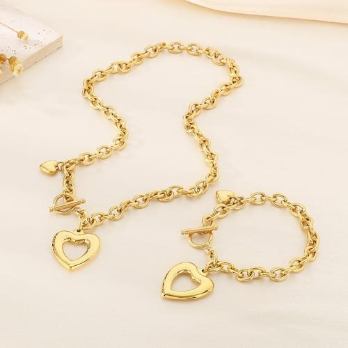 Fashion Stainless Steel Jewelry Sets 304 Stainless Steel fashion jewelry & for woman Length Approx 50 cm Approx 20 cm Sold By PC