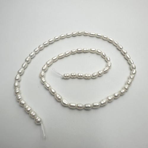 Cultured Rice Freshwater Pearl Beads, DIY, more colors for choice, 3-4mm, Sold Per Approx 37 cm Strand