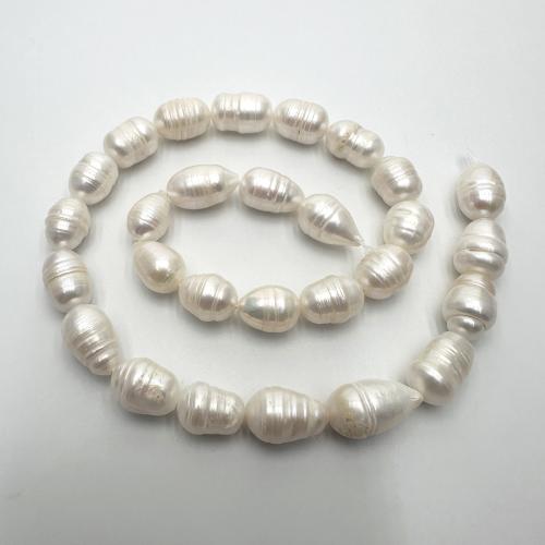 Cultured Rice Freshwater Pearl Beads DIY white 9-10mm Sold Per Approx 37 cm Strand