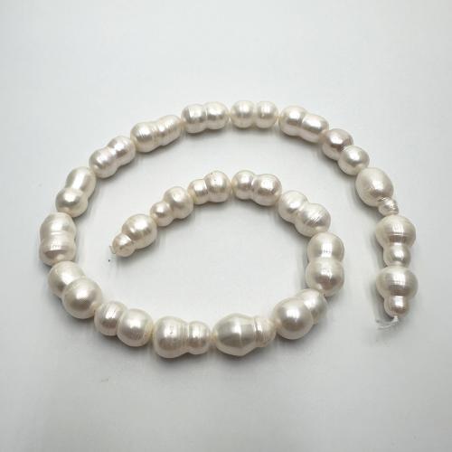 Natural Freshwater Pearl Loose Beads irregular DIY white 8-9mm Sold Per Approx 37 cm Strand