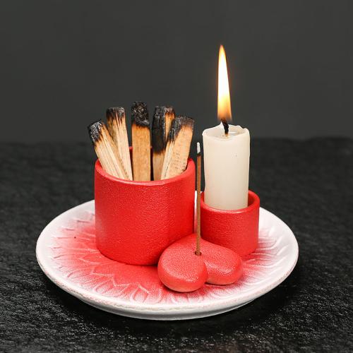 Porcelain Incense Tray, for home and office & durable & multifunctional, more colors for choice, Sold By PC