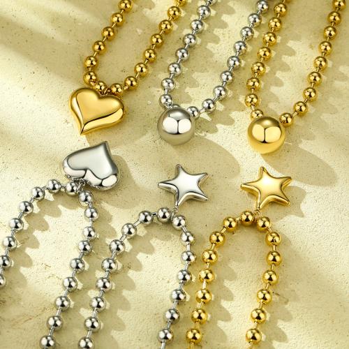 Stainless Steel Jewelry Necklace, 304 Stainless Steel, fashion jewelry & different styles for choice & for woman, more colors for choice, Sold By PC