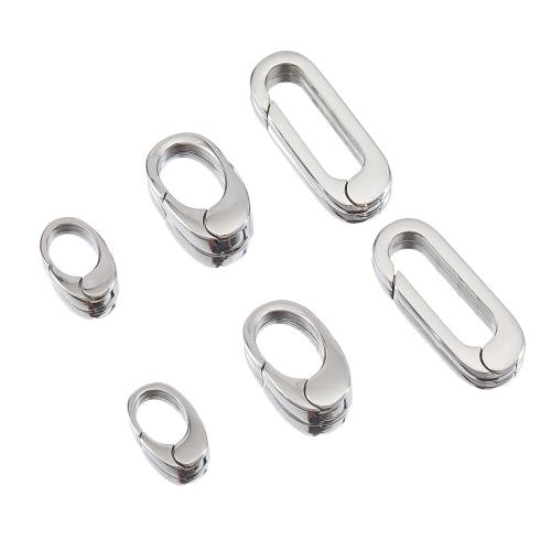 Stainless Steel Jewelry Clasp, 304 Stainless Steel, DIY & different size for choice, original color, Sold By PC