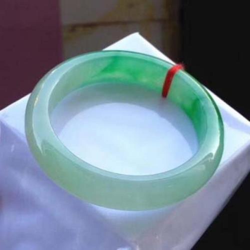 Jadeite Bangle, Donut, fashion jewelry & for woman, green, inner diameter:62-63mm, Sold By PC