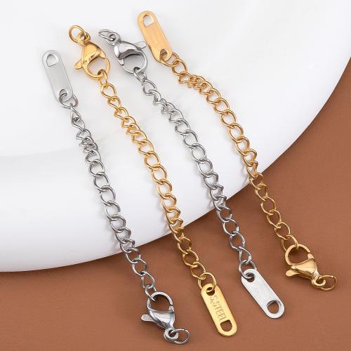 Stainless Steel Extender Chain 304 Stainless Steel Vacuum Ion Plating DIY Approx Sold By Bag