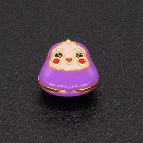 Zinc Alloy Large Hole Bead Calabash gold color plated DIY & enamel nickel lead & cadmium free Approx 3.5mm Sold By PC