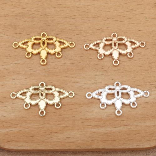 Tibetan Style Connector, plated, DIY & different styles for choice & enamel & 1/5 loop, more colors for choice, nickel, lead & cadmium free, 20x30mm, Sold By PC