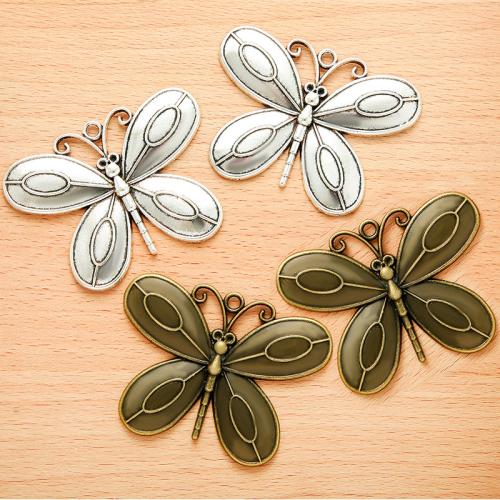 Zinc Alloy Animal Pendants Butterfly plated DIY Sold By Bag