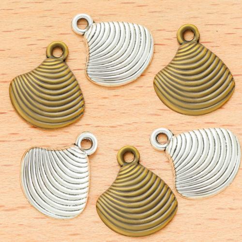 Zinc Alloy Animal Pendants Shell plated DIY Sold By Bag