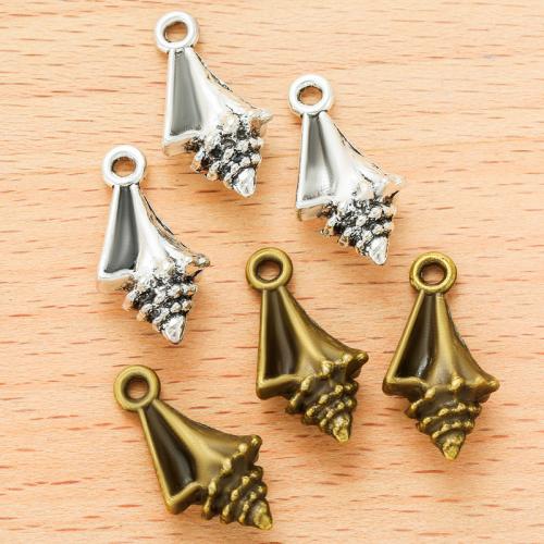 Zinc Alloy Pendants Conch plated DIY Sold By Bag