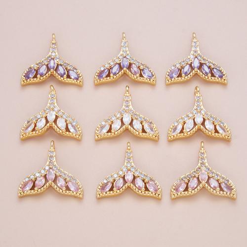 Cubic Zirconia Micro Pave bronze Pingente, cobre, banhado, DIY & micro pavimento em zircônia cúbica, Mais cores pare escolha, 16x16.50mm, vendido por PC