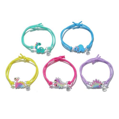 Bracciale in lega di zinco, lega in zinco, placcato, 5 pezzi & per i bambini, colori misti, Venduto da set