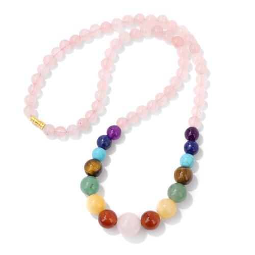 Tibetan Style Jewelry Necklace, with Gemstone, handmade, different materials for choice & Unisex, more colors for choice, Sold By PC